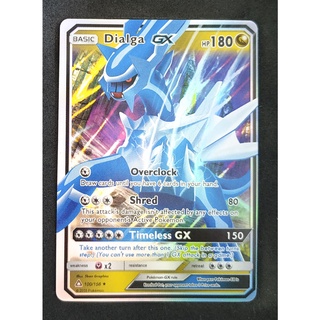 Dialga GX 100/156 เดียลกา Pokemon Card Vivid Series ภาษาอังกฤษ