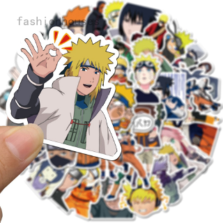 สติ๊กเกอร์การ์ตูนอนิเมะ naruto กันน้ํา diy สําหรับติดตกแต่งกระเป๋าเดินทางสเก็ตบอร์ด 50 ชิ้น