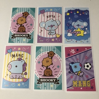 BTS Kpop BT21 TinyTAN​ บังทัน bts สตก ของ สะสม สติกเกอร์ ลิขสิทธิ์แท้การ์ด โปสการ์ด พวงกุญแจ สแตนดี้ โมเดล แฟ้ม