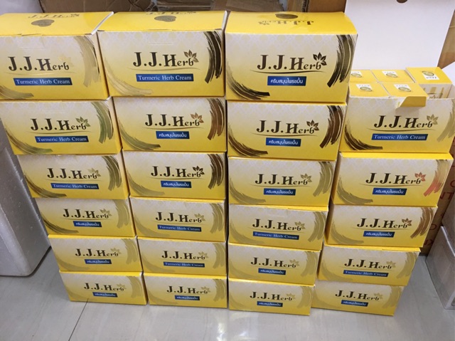 ครีมขมิ้นเจเจเฮิร์บ J.J Herb ขนาด6กรัม ‼️12กระปุค‼️