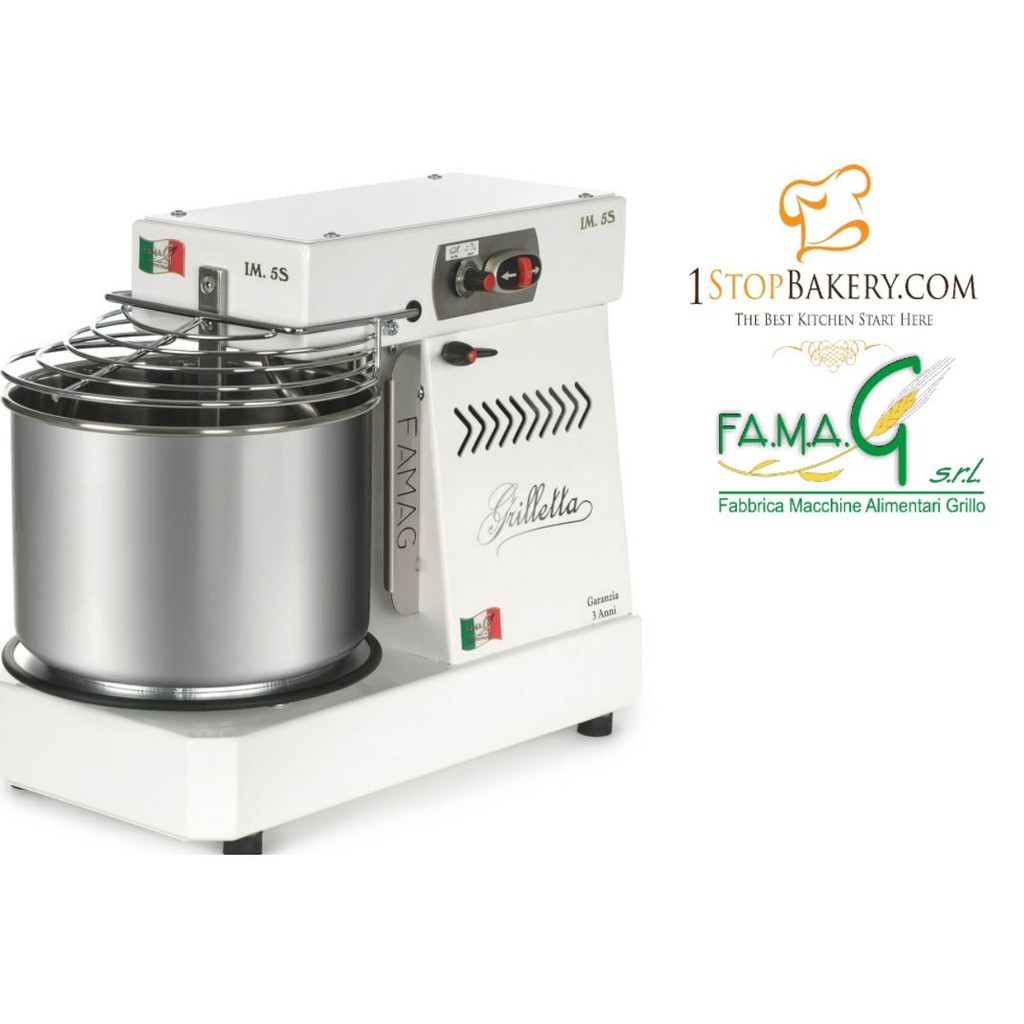 เครื่องตีขนมปัง นำเข้าจาก Famag AgriEuro IM5/S/10 Vel. Ribaltabile Dough mixer 0.5kg/5kg.(สนใจสอบถามเพิ่มเติมได้นะครับ)