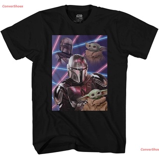 เสื้อยืดลำลอง Star Wars The Mandalorian The Child Baby Yoda Yearbook Potrait T-Shirt Popular T-shirts