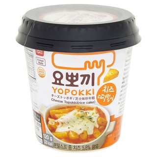 ต็อกป๊อกกิซอสเผ็ดผสมชีส Yopokki Cheese Tokpokki แบบถ้วย 120g