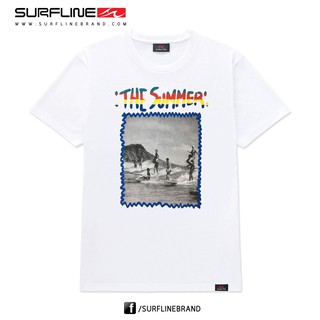 เสื้อยืดชาย Men T-Shirt - SL05150 - สีขาว (Surfline)