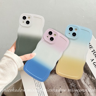 เคสโทรศัพท์มือถือ TPU แบบนิ่ม ไล่โทนสี ขอบหยัก สําหรับ Redmi 9T 10 10A 9 A1 A1+ 9A 9C NFC 10 Mi 11T Redmi Note 10 11 11s 11Pro + Note 10s Note9 Note8 Note 11s Note 10Pro Max Plus