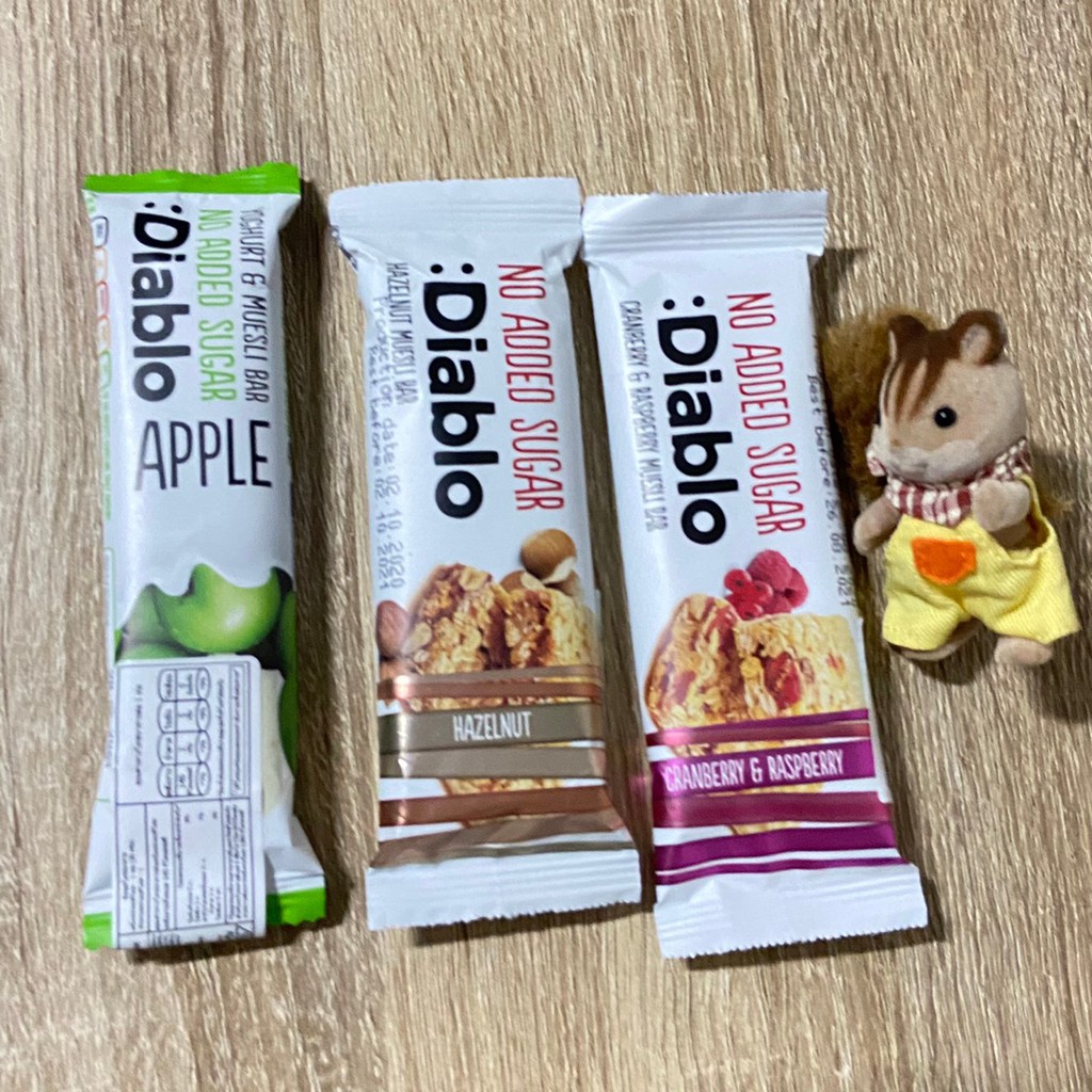 Diablo Muesli BAR  30 G มีให้เลือก 3 รสชาติ