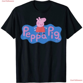 ถูกสุดๆPeppa Pig Peppa Logo T-Shirt peppa peppa pig เสื้อยืด tee cartoon ผู้หญิงรหัสเต็ม