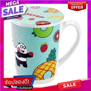 ถ้วยหู+ฝาเมลามีน 450ml SUPERWARE WE BEAR BEARS แก้วน้ำ MELAMINE MUG+LID 450ml SUPERWARE WE BEAR BEARS