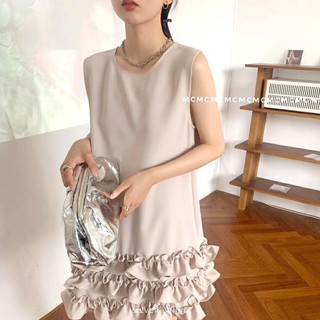 #ส่งต่อ Layer Dress สีครีม ซื้อจากญี่ปุ่น Size M