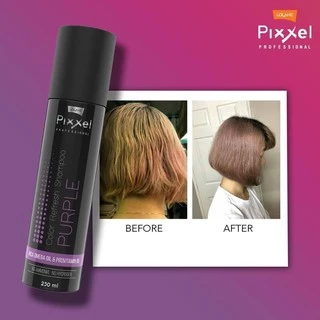 Lolane Pixxel Anti-Yellow ลดไรเหลือง Color Refresh Shampoo เติมสีเทา