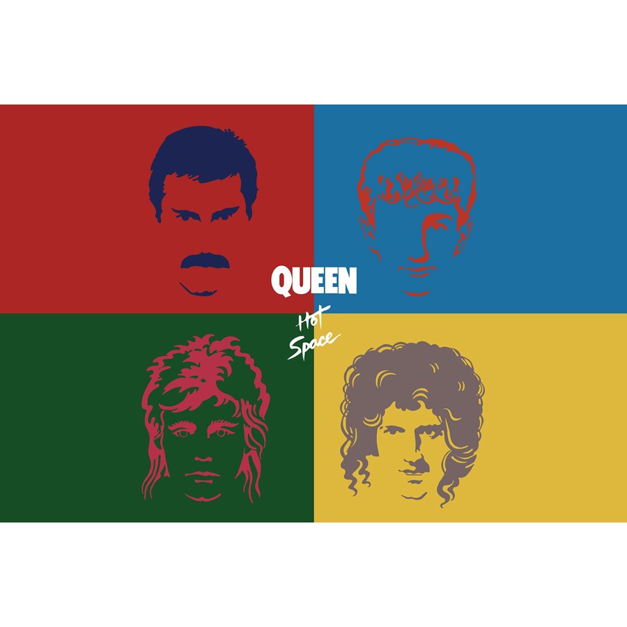 โปสเตอร์ วง ควีน Queen Freddie Mercury เฟรดดี เมอร์คูรี วงร็อก Rock Music Band Poster รูปภาพ ภาพถ่าย