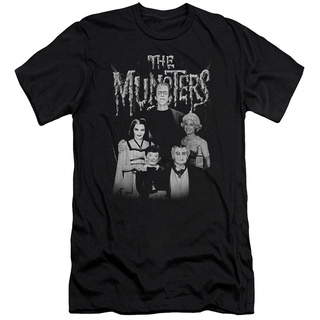 เสื้อยืด พิมพ์ลาย The Munsters Monster Sitcom Tv Show Family Portrait แบบเข้ารูป สําหรับครอบครัว