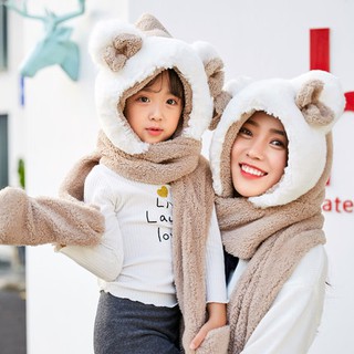 หมวก-ผ้าพันคอ ผ้านิ่มไม่คัน(ของผู้ใหญ่)