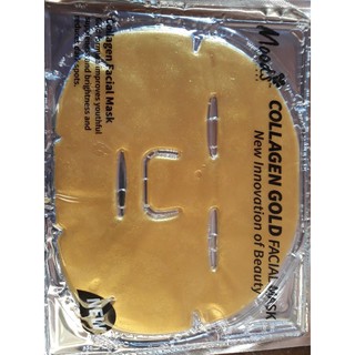 มาส์กหน้าคอลลาเจน แผ่นผสมทองคำ สูตรเข้มข้น face mask collagen