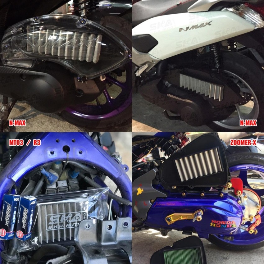 SKA. Airfilter กรองสแตนเลส สำหรับ  R3  MT03  TMAX530 SR400 ตรงรุ่น เกรดพรีเมี่ยม ขับสนุก รอบมา บิดติดมือ!! - รูปที่ 6