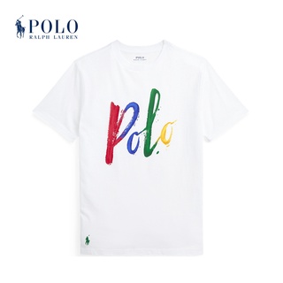 Ralph Lauren เสื้อยืด ผ้าฝ้าย พิมพ์ลายโลโก้ Ralph Lauren สําหรับผู้ชาย RL37656