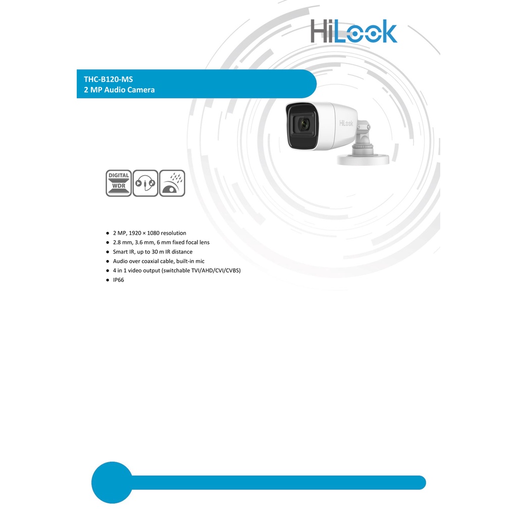 HILOOK เซ็ตกล้องวงจรปิด HD 8 CH DVR-208G-M1(C) + THC-B120-MS (2.8 mm) + อุปกรณ์ติดตั้ง #8