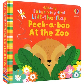 Usborne Babys Very First Peek-a-Boo at the Zoo หนังสือภาษาอังกฤษ