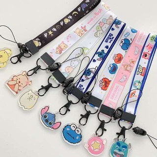 สายคล้องข้อมือ จี้การ์ตูน Winnie the Pooh Snoopy My Neighbor Totoro สไตล์เกาหลี ญี่ปุ่น สําหรับโทรศัพท์มือถือ XSMAX oppo Samsung