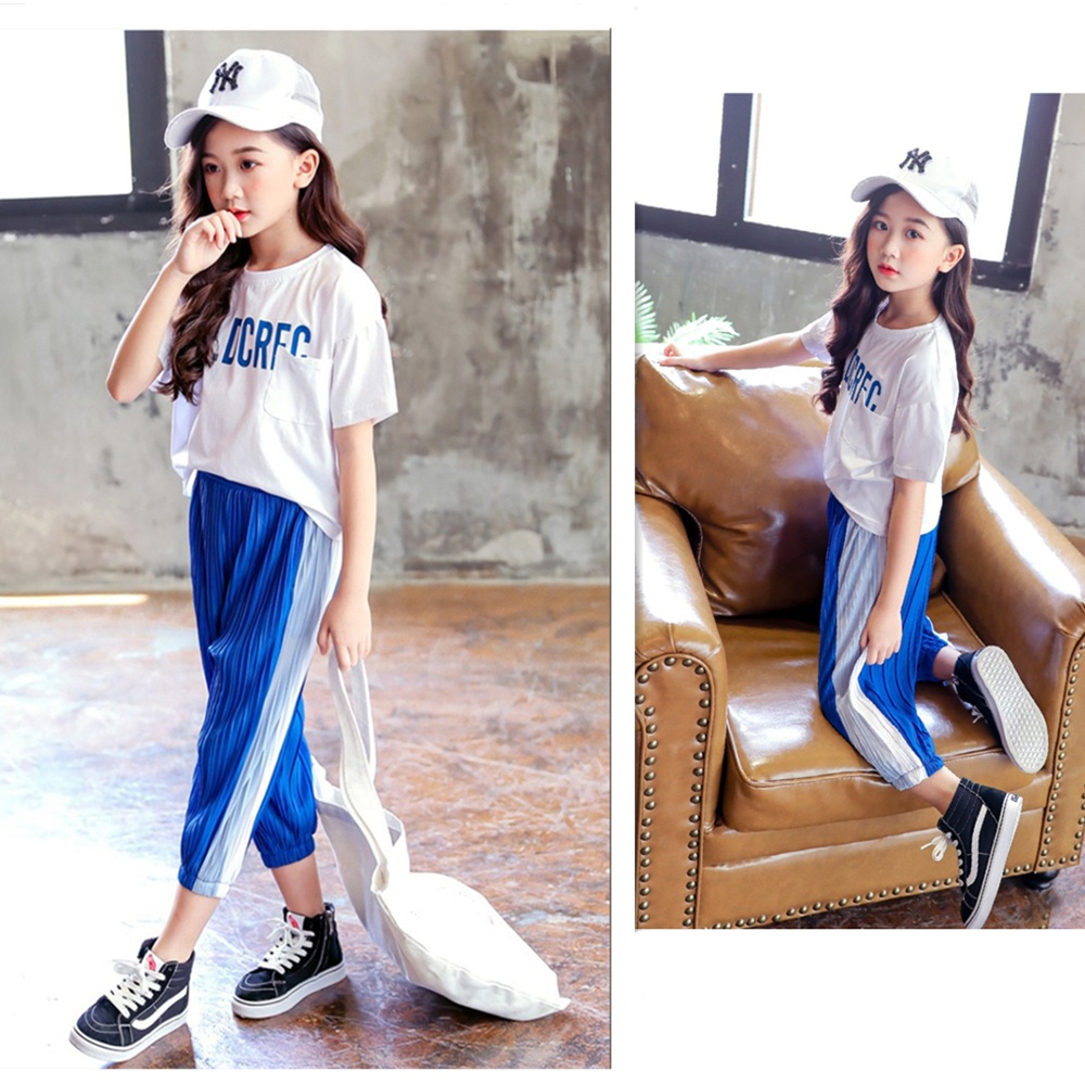 Pretty & Smart Summer Girls Casual T-Shirt & Printed Trouser Set main image 1