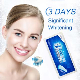 แบ่งขาย แผ่นฟอกฟันขาว พร้อมส่งในไทย 3D White teeth whitening stripes แผ่นแปะฟันขาว ฟันขาว ฟอกฟันขาว ของแท้100%