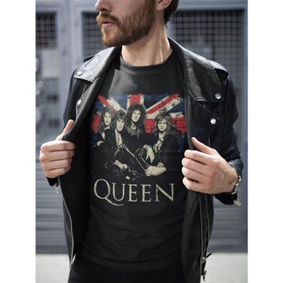 เสื้อผ้าผช♠(zhae)Queen Tshirt Rock Band Tshirt Unisex Rock T-shirt ผ้าที่มีคุณภาพสู เสื้อยืดผู้ชาย หญิงS-5XL