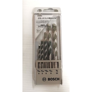 BOSCH​ CYL-4 MULTI​ MATERIAL ดอกเจาะอเนกประสงค์​ 5ตัวชุด​ ดอกสว่านBOSCH