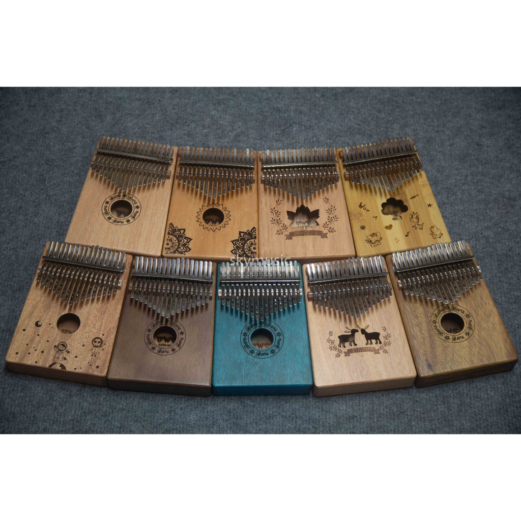 BWS 17-Key KALIMBA ของแท้ราคาถูกสุดราคาถูก (รวมอุปกรณ์เสริมเต็มรูปแบบ)