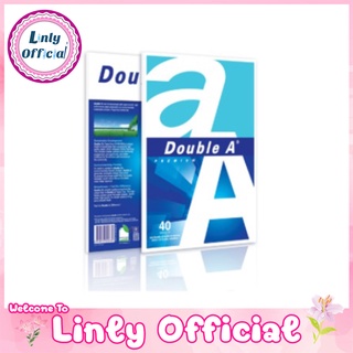Double A กระดาษถ่ายเอกสาร ขนาด A4 หนา 80 แกรม 40 แผ่นและ 100 แผ่น