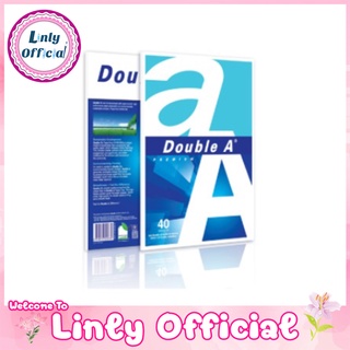 Double A กระดาษถ่ายเอกสาร ขนาด A4 หนา 80 แกรม 40 แผ่นและ 100 แผ่น