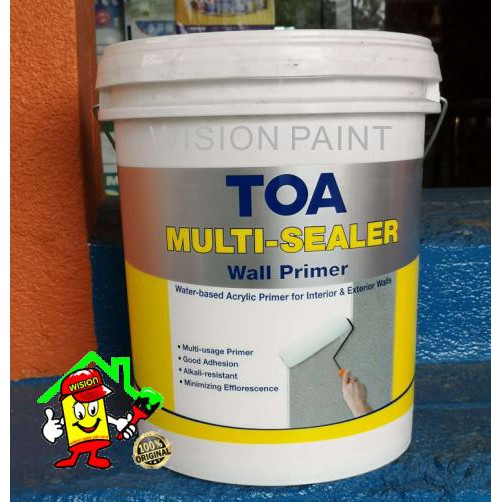 เครื่องซีลผนัง สีขาว ( 18L ) TOA MULTI sealer wall primer / เครื่องซีลผนังสูตรน้ําอะคริลิค / ไพรเมอร