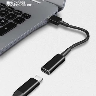 100w สากล แล็ปท็อป อะแดปเตอร์ เชื่อมต่อ สายชาร์จเร็ว สายเคเบิล USB Type C ตัวเมีย ไป โน้ตบุ๊ก ที่ชาร์จ ปลั๊ก แจ็ค แปลง