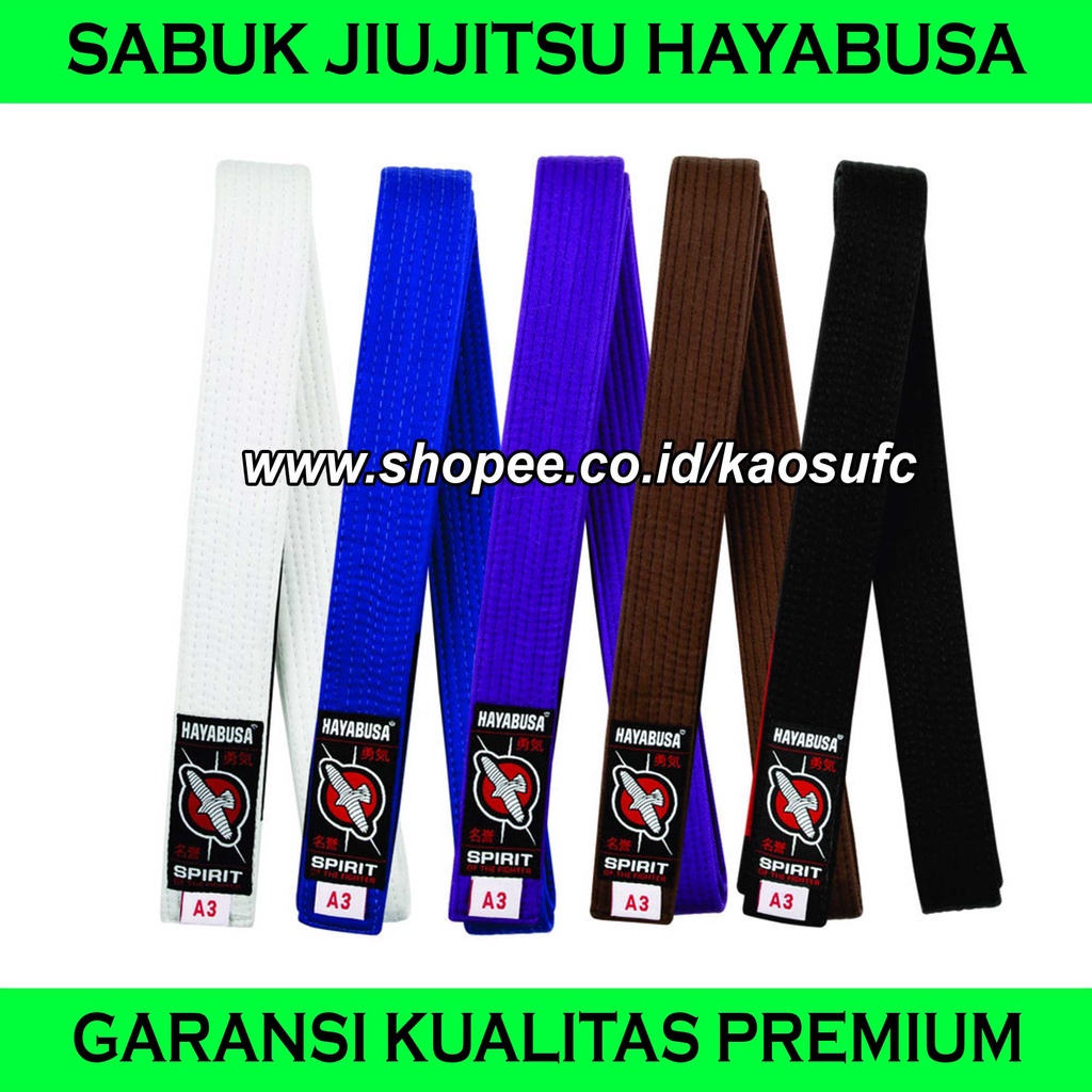 HAYABUSA BLUE JIUJITSU BELT, PREMIUM BJJ BELT, BRAZILIAN JIUJITSU BELT, BELT