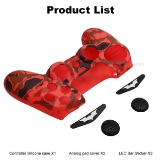 Dualshock 4 Skin Camo Pattern เคสซิลิโคนยางนุ่มสําหรับคอนโทรลเลอร์ PS4