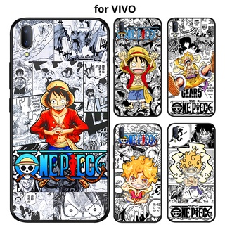 เคส  VIVO V29 V23 V23E V21 V21E T1 V2021 V2040 V2025 V20 SE V2020 V2022 V2023 Y73 2021 V2250 5G V19 PRO นิ่ม เนื้อแมตต์ ลาย LUFFY สําหรับ