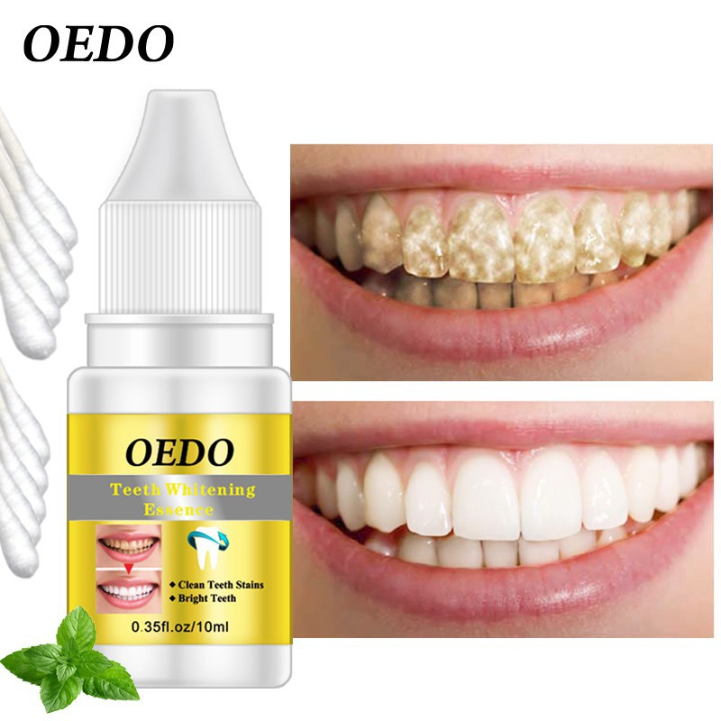 *ส่งจากไทย*OEDO Teeth Whitening Essence Oral Hygiene Cleaning Stains Tooth Bleaching Dental Toothpas