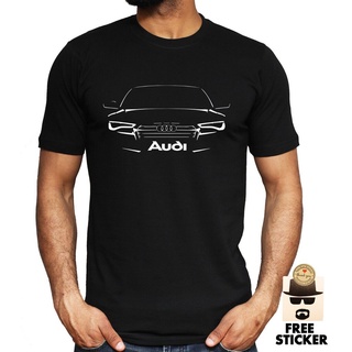 เสื้อยืดวินเทจเสื้อยืด ผ้าฝ้าย พิมพ์ลายรถยนต์ Audi Car S3 Tt R8 พลัสไซซ์ สําหรับผู้ชายS-5XL