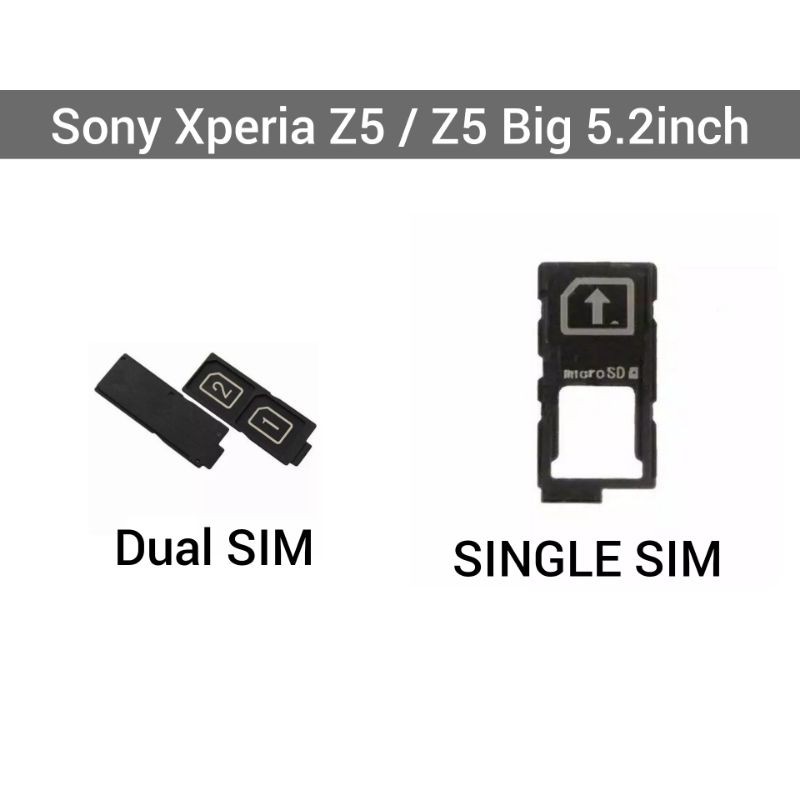 Sony Xperia Z5 E6653 SO-01H SOV32 E6603 501SO E6683 ถาดซิม Sony Z5 ใหญ่เดี่ยว/คู่