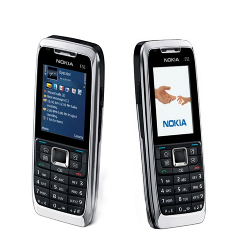 ❄❄ Nokia E Series E51 ปลดล็อค 3G พร้อม Bluetooth JAVA Symbian OS 2.0 โทรศัพท์มือถือ WIFI ( รับประกัน