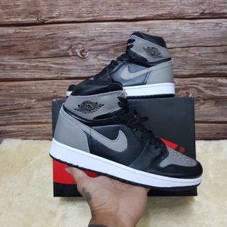 ☢Nike Air Jordan 1 High Shadow Grey รองเท้าบาสเก็ตบอล