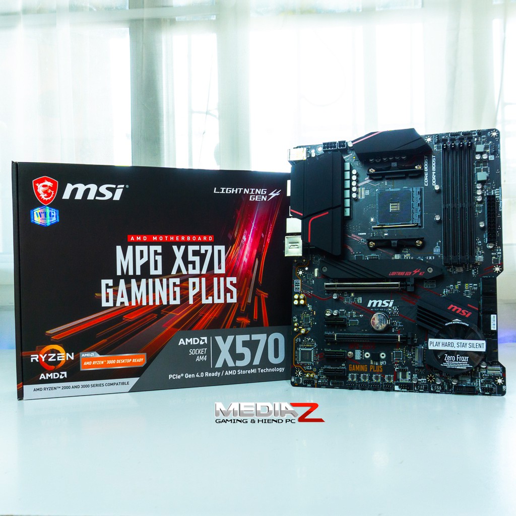 MSI MPG X570 GAMING PLUS 3Years Warranty mb amd 5000 series am4 mainboard