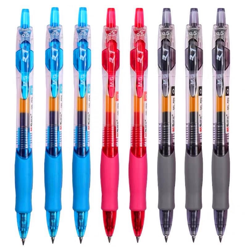 M&amp;G ปากกาเจล GP-1008 ขนาดเส้น0.5mm แบบกด มี 3สี ให้เลือก มีไส้เปลี่ยน หมึกเจลคุณภาพดี (ราคาต่อด้าม) #เครื่องเขียน#office