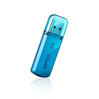 Silicon Power FLASH DRIVE 8GB HELIOS 101 (BLUE) สินค้าใหม่ มีแพคเกจ รับประกัน5ปี