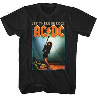 #เสื้อยืดคอกลม#เสื้อยืด ผ้าฝ้าย พิมพ์ลาย Acdc Let Have Be Rock สําหรับผู้ชายS-4XL