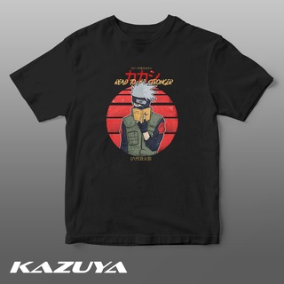 เสื้อยืดผู้ Kazuya TM-0109 เสื้อยืด ลายการ์ตูนนารูโตะ KAKASHI DISTRESSED สไตล์เรโทร S-5XL