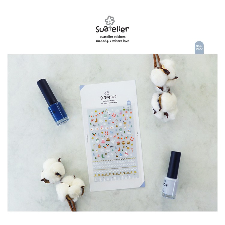 SUATELIER สติกเกอร์น่ารัก no.1069 WINTER LOVE
