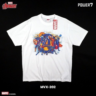 Power 7 Shop เสื้อยืดการ์ตูน ลิขสิทธ์แท้ MARVEL COMICS  T-SHIRTS (MVX-202)