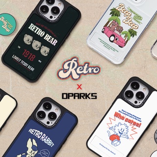 🇰🇷【Korean Phone Case】 Limitied Edition Retro X DPARKS Collection Clear Card Storage Protective Bumper Compatible for iPhone 13 Pro Max Mini Handmade in Korea