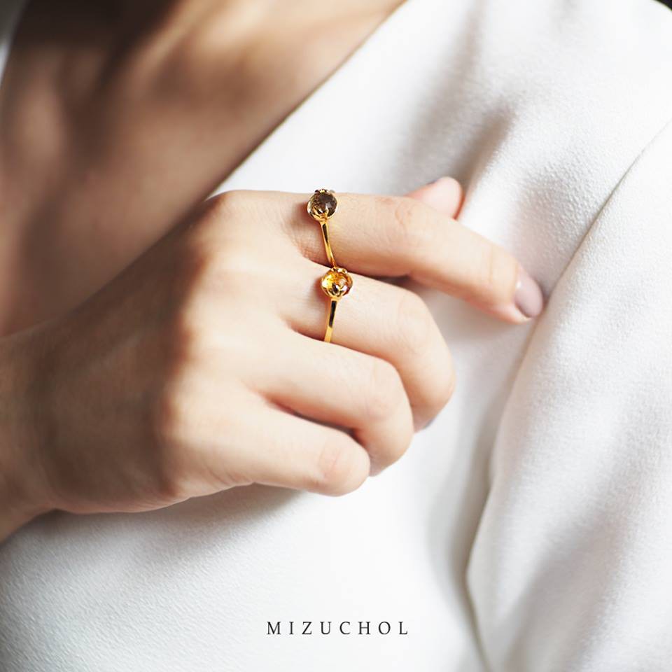 MIZUCHOL แหวนพลอยเสริมดวงวันพฤหัสบดี Lucky Me White Topaz Ring ราคา ถูกที่สุด ดีลบีเคเค แกลเลอรีภาพที่ 6