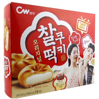 original glutinous rice cake cookie 258g. คุ้กกี้เกาหลี รสต้นตำหรับสอดไส้ต๊อกป๊อกกิ (cw brand) CW 청우 찰떡쿠키 오리지널